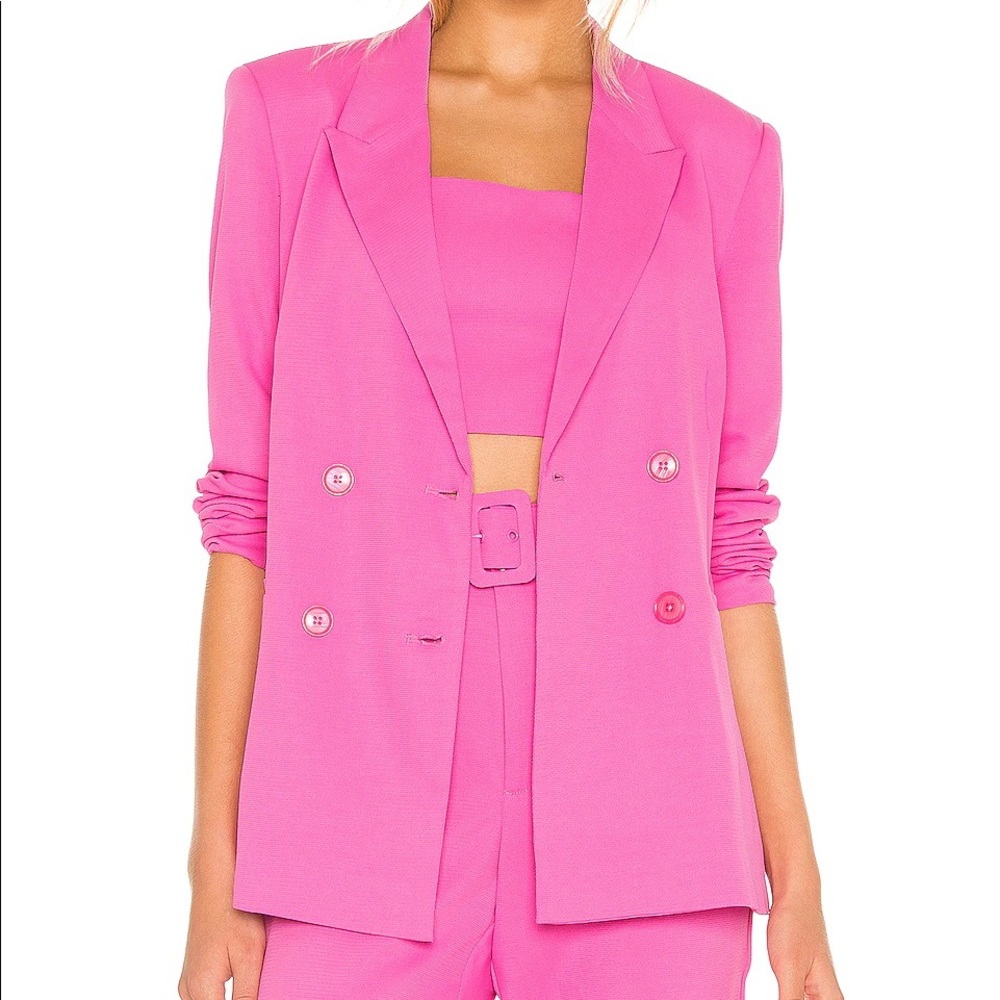 Brand New Bardot Hot Pink Blazer Size: Small